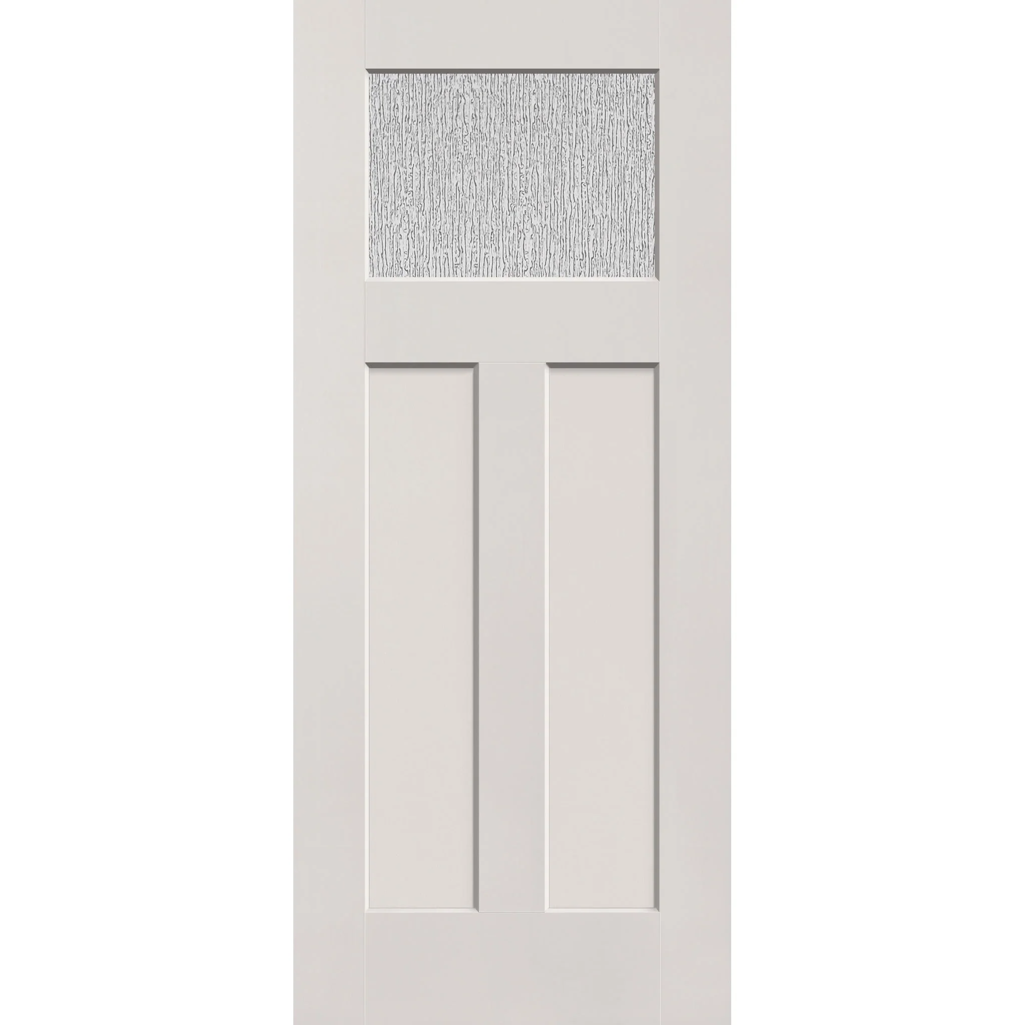 Rain Flush Glazed Fiberglass Entry Door - Craftsman 2 Panel (34" x 80") - Image 2