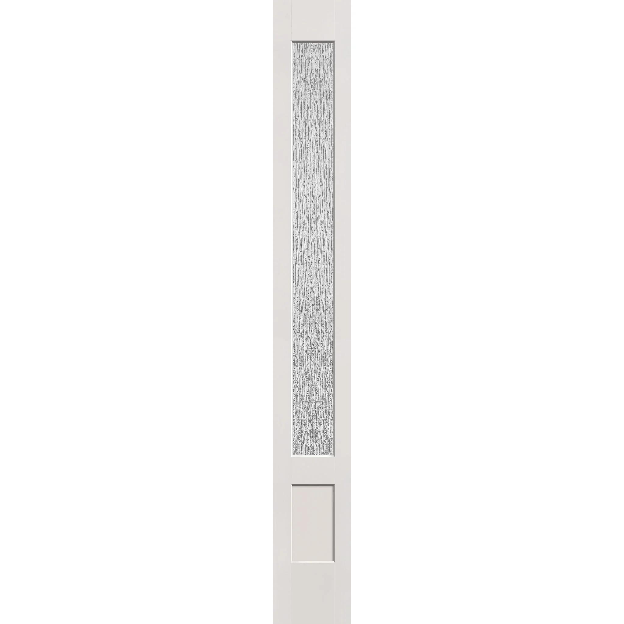 Rain Flush Glazed Fiberglass Sidelite Panel - 3/4 Lite Shaker (12" x 96")