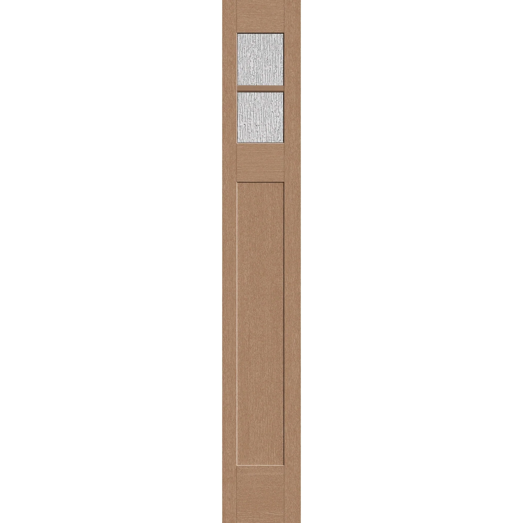 Rain Flush Glazed Fiberglass Sidelite Panel - Craftsman (12" x 80")