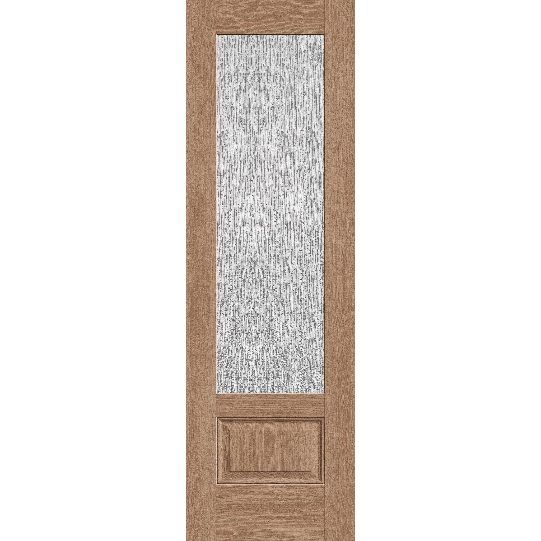 Rain Flush Glazed Hurricane-Rated Fiberglass Entry Door - 3/4 Lite (30" x 96")