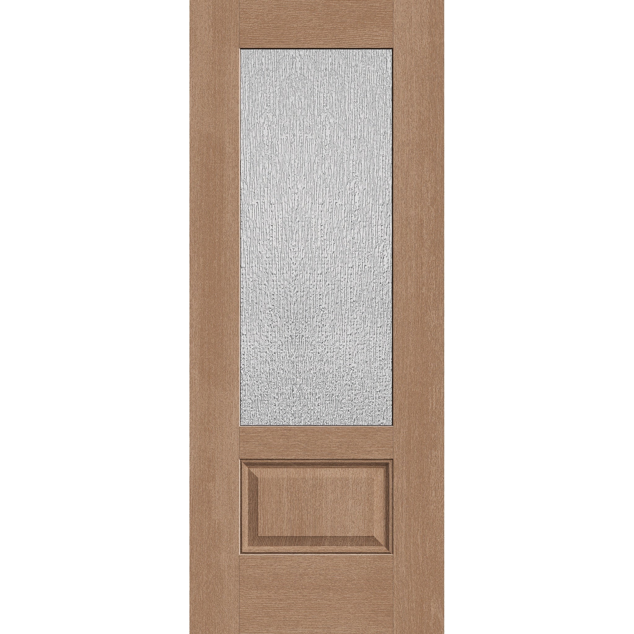 Rain Flush Glazed Hurricane-Rated Fiberglass Entry Door - 3/4 Lite (32" x 80")