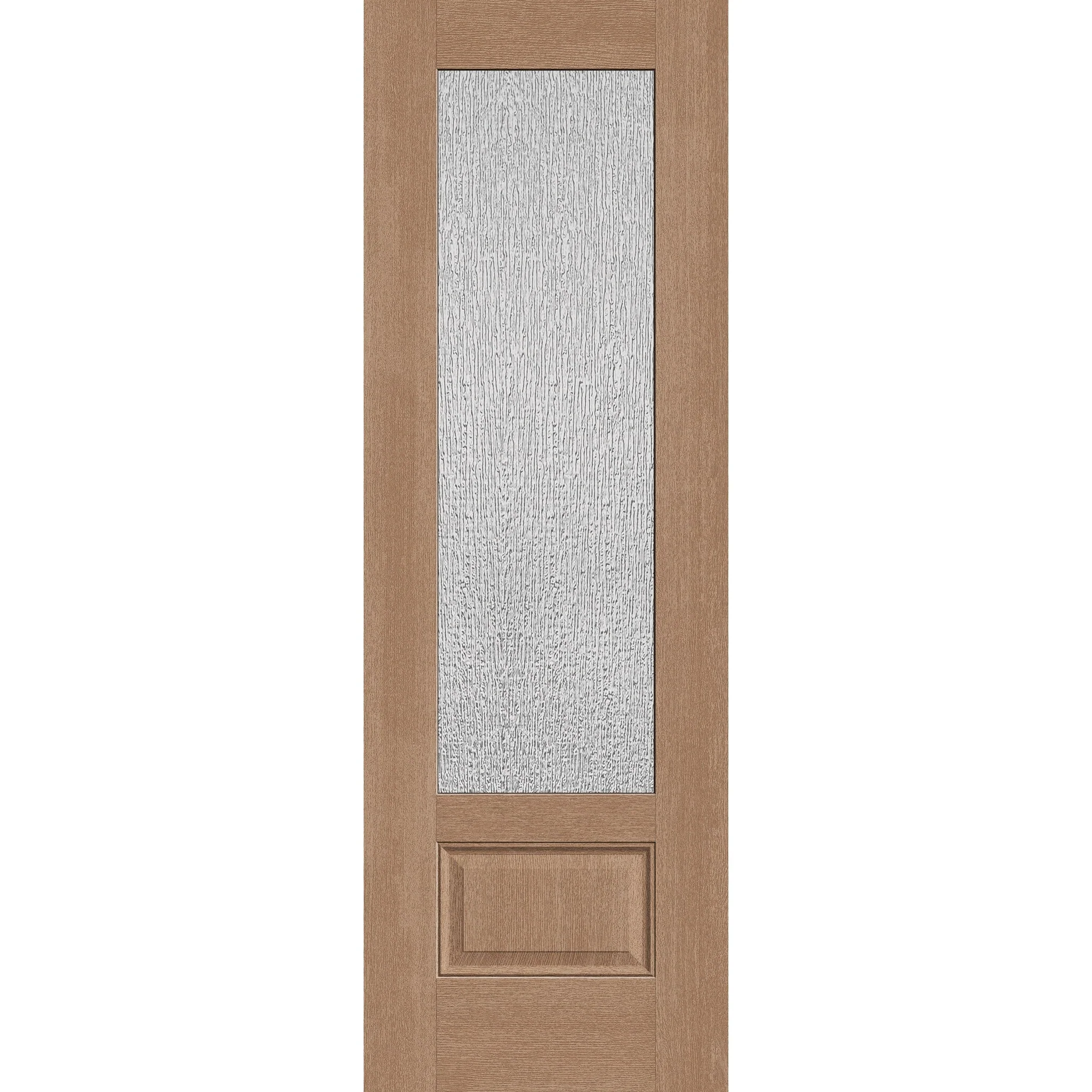 Rain Flush Glazed Hurricane-Rated Fiberglass Entry Door - 3/4 Lite (32" x 96")