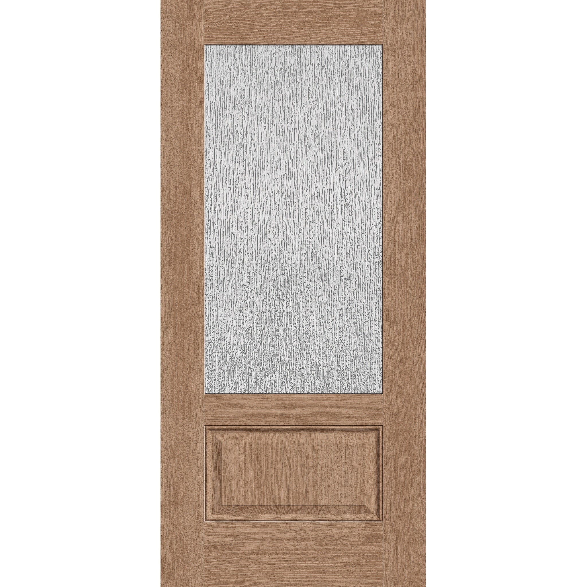 Rain Flush Glazed Hurricane-Rated Fiberglass Entry Door - 3/4 Lite (36" x 80")