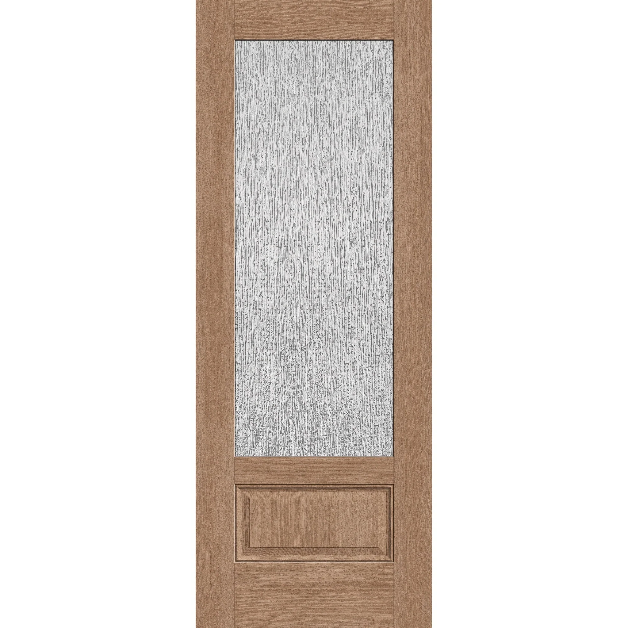 Rain Flush Glazed Hurricane-Rated Fiberglass Entry Door - 3/4 Lite (36" x 96")