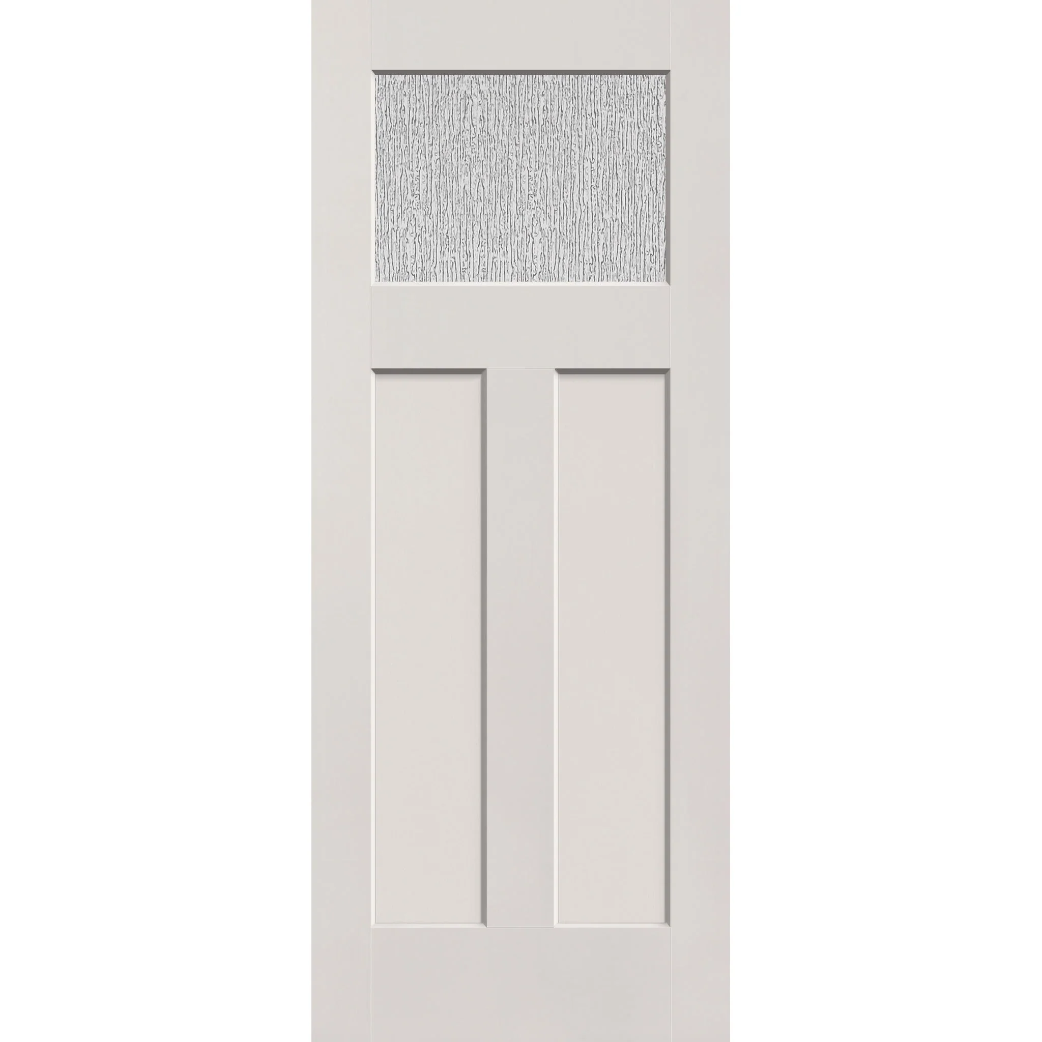 Rain Flush Glazed Hurricane-Rated Fiberglass Entry Door - Craftsman 2 Panel (32" x 80") - Image 2