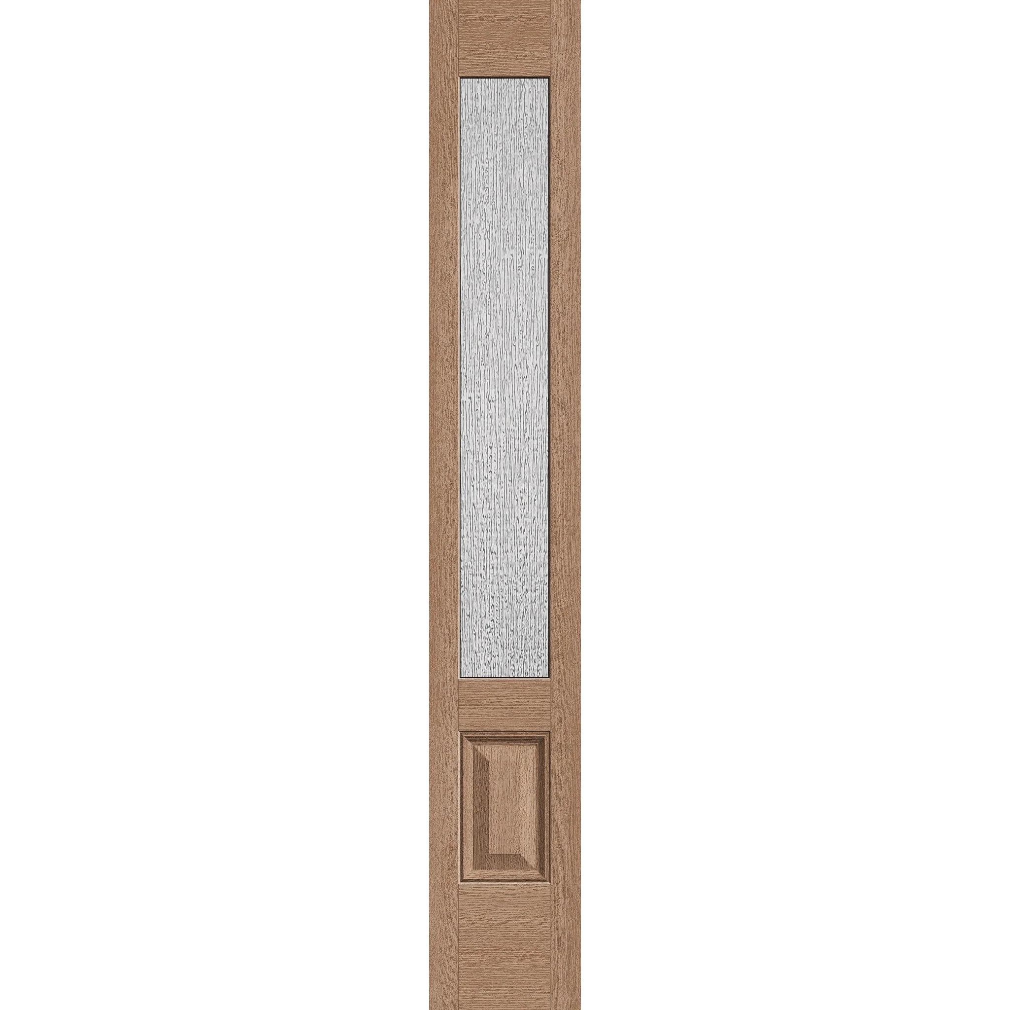 Rain Flush Glazed Hurricane-Rated Fiberglass Sidelite Panel - 3/4 Lite (12" x 80")