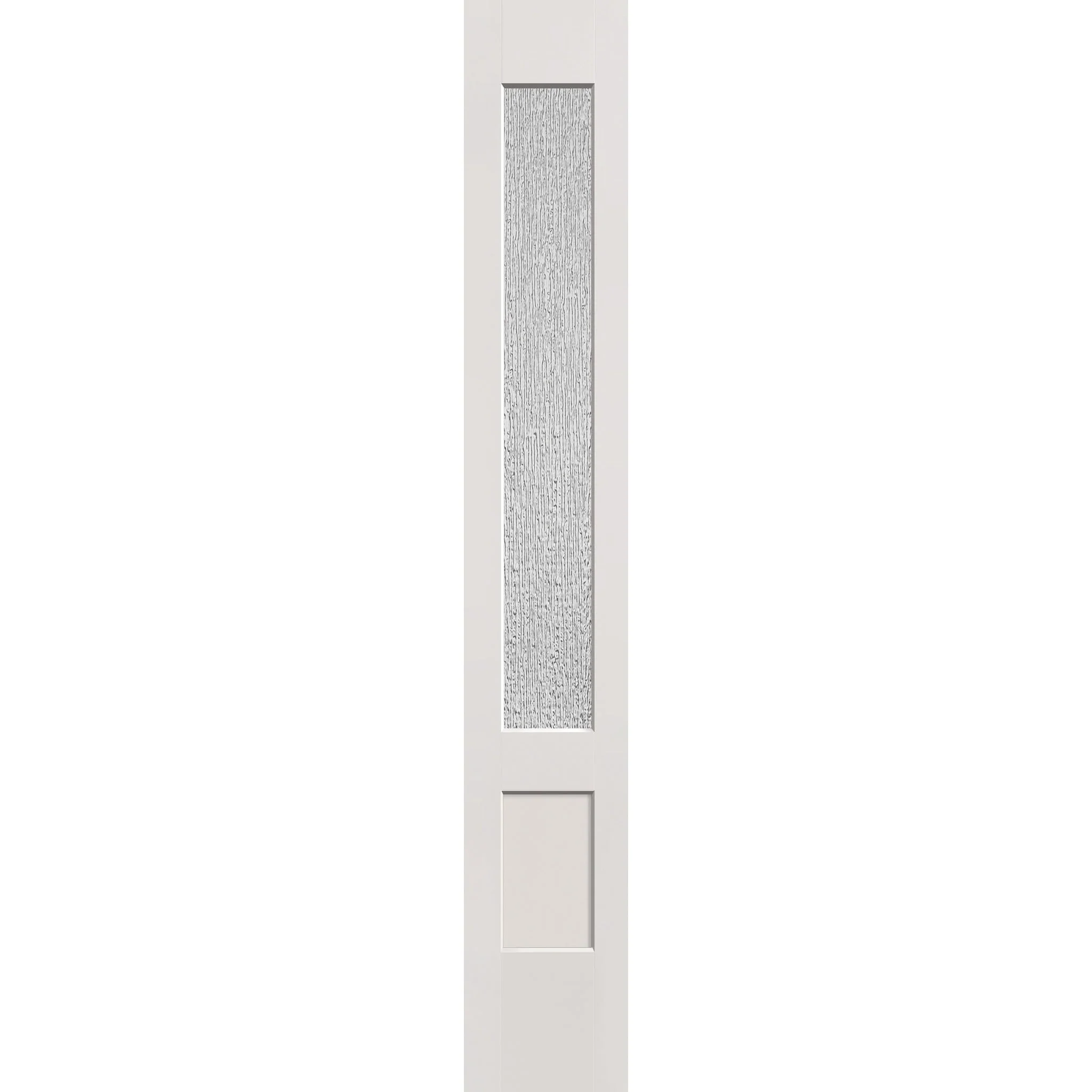 Rain Flush Glazed Hurricane-Rated Fiberglass Sidelite Panel - 3/4 Lite Shaker (12" x 80")