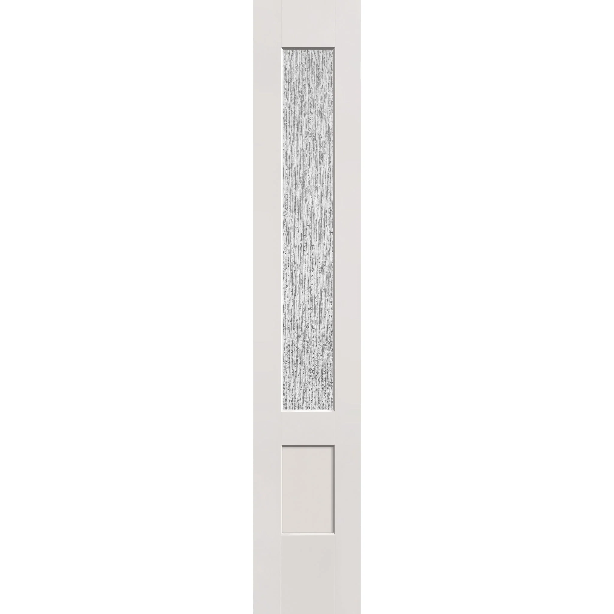Rain Flush Glazed Hurricane-Rated Fiberglass Sidelite Panel - 3/4 Lite Shaker (14" x 80")