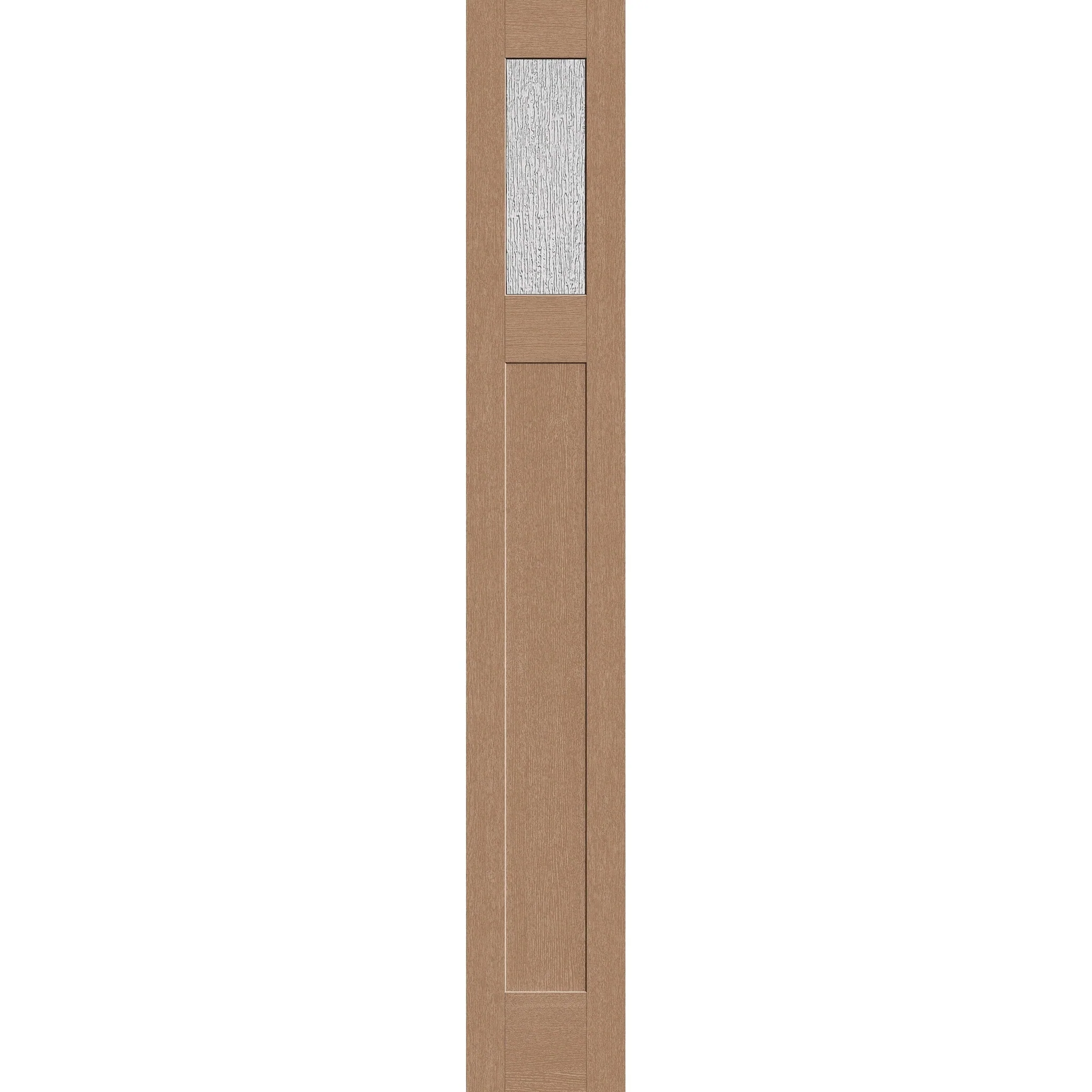Rain Flush Glazed Hurricane-Rated Fiberglass Sidelite Panel - Craftsman (14" x 96")
