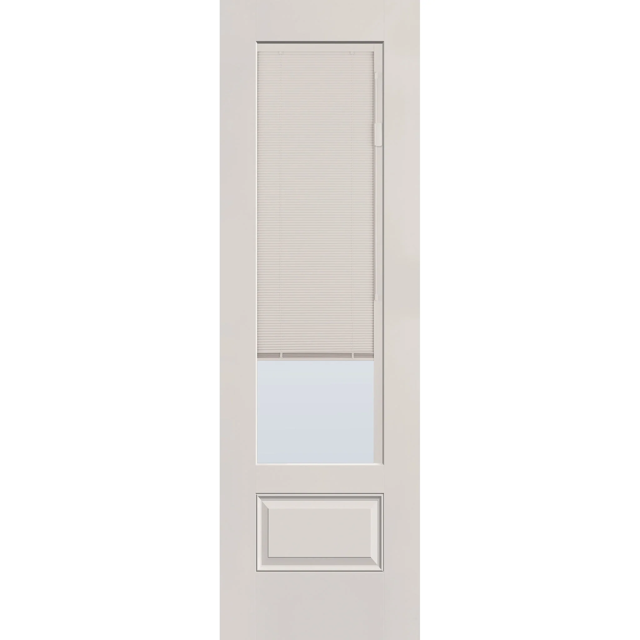 Raise & Lower Blinds Flush Glazed Fiberglass Entry Door - 3/4 Lite (30" x 96") - Image 3