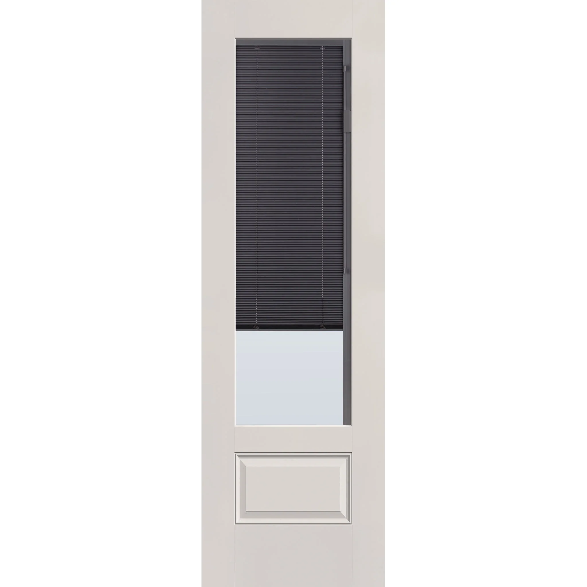 Raise & Lower Blinds Flush Glazed Fiberglass Entry Door - 3/4 Lite (30" x 96") - Image 4