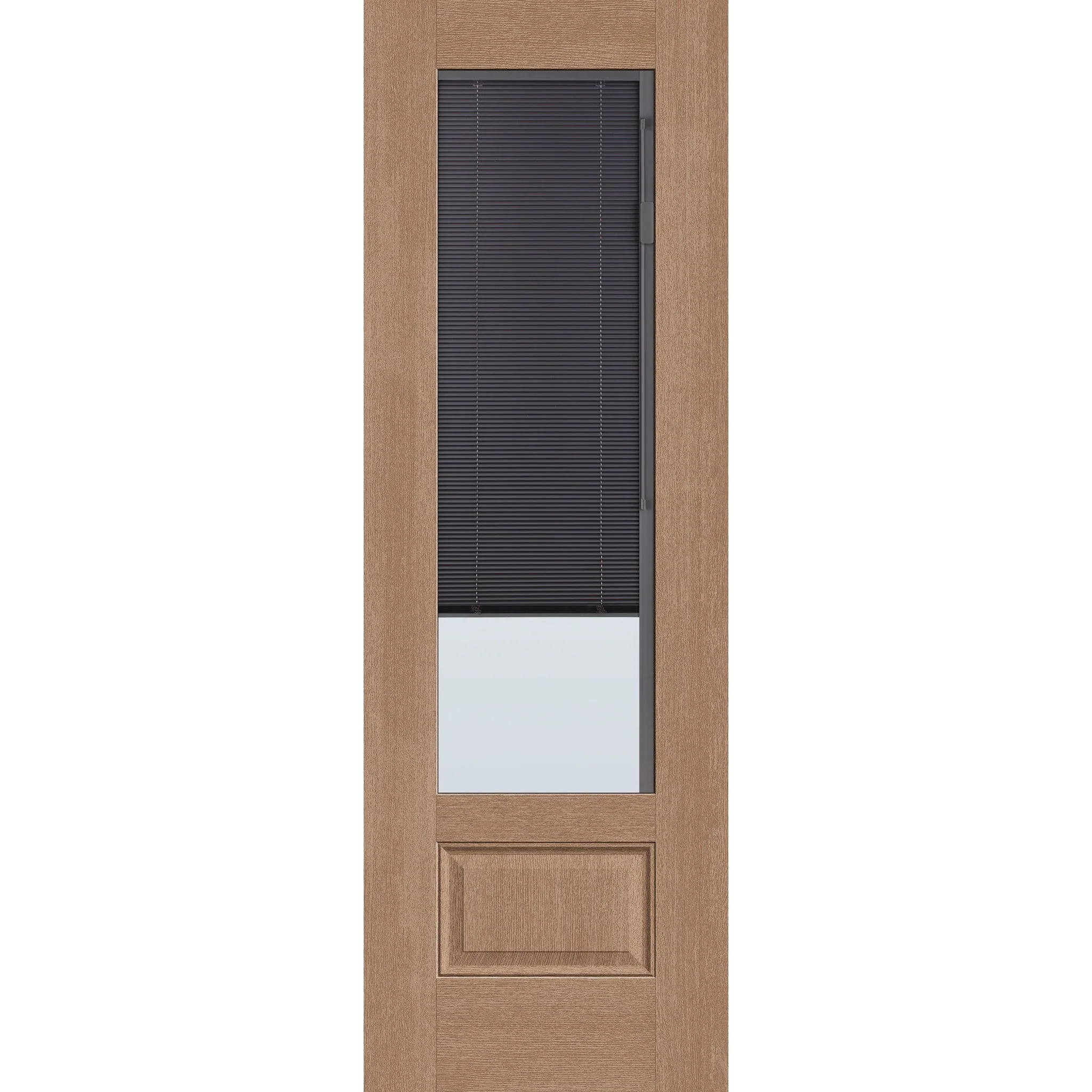 Raise & Lower Blinds Flush Glazed Fiberglass Entry Door - 3/4 Lite (32" x 96") - Image 2