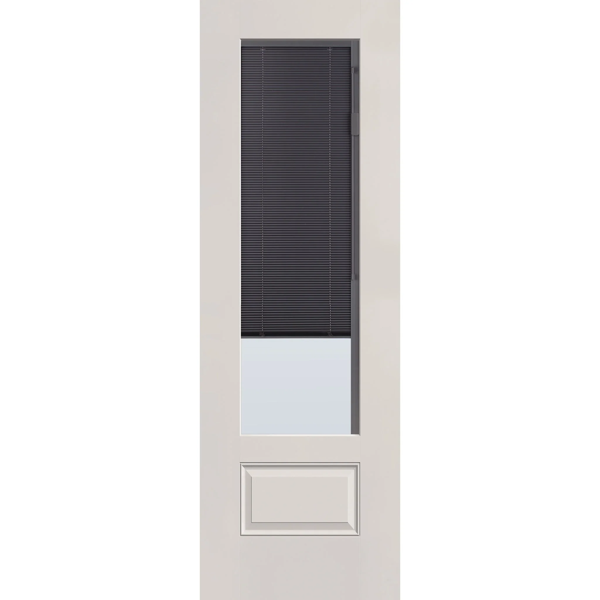 Raise & Lower Blinds Flush Glazed Fiberglass Entry Door - 3/4 Lite (32" x 96") - Image 4
