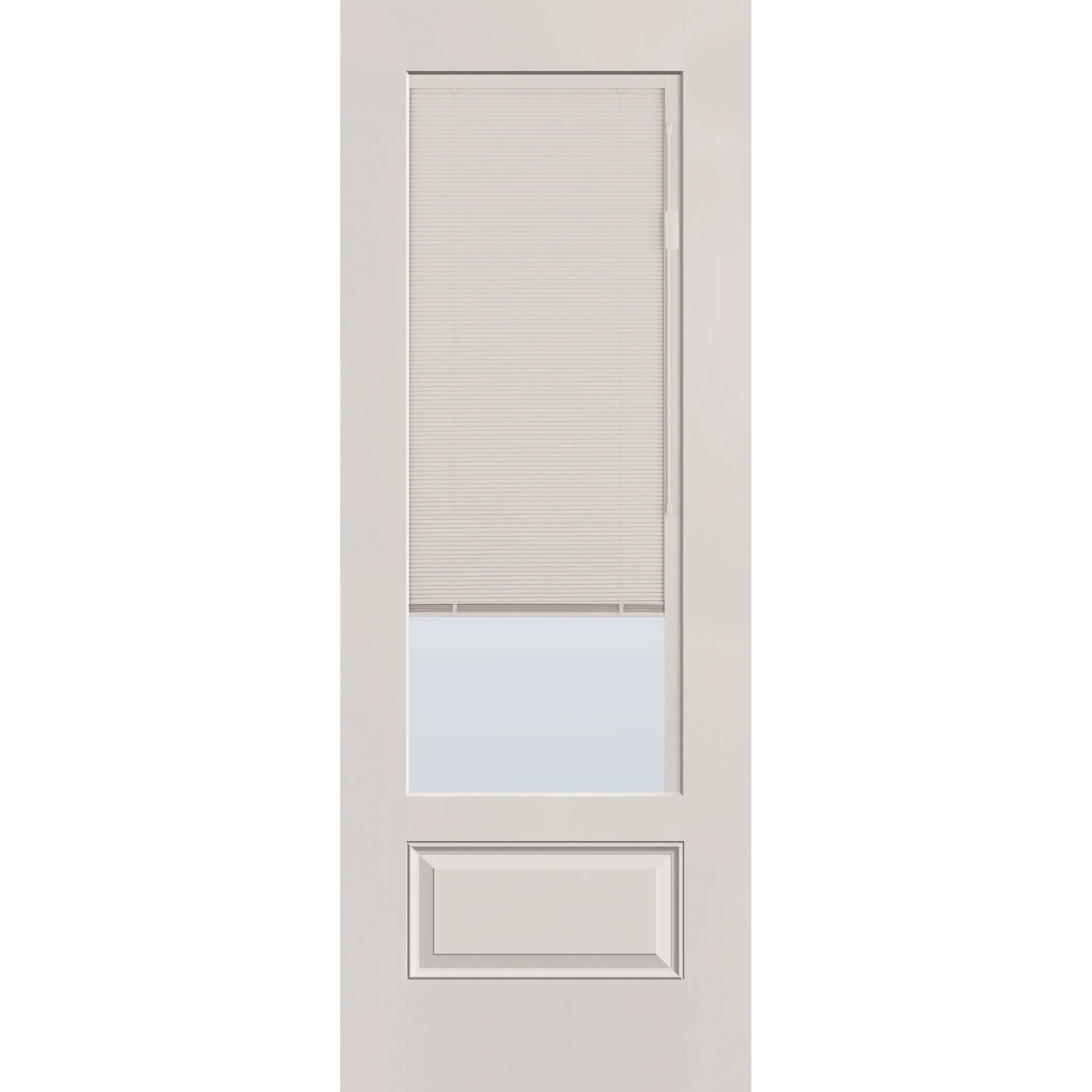 Raise & Lower Blinds Flush Glazed Fiberglass Entry Door - 3/4 Lite (36" x 96") - Image 3