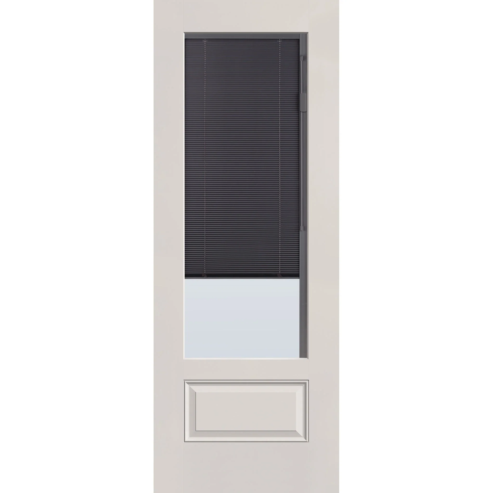 Raise & Lower Blinds Flush Glazed Fiberglass Entry Door - 3/4 Lite (36" x 96") - Image 4