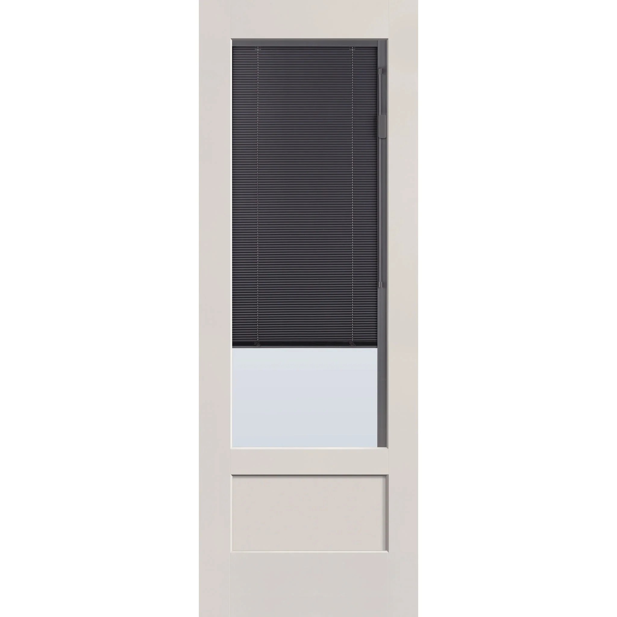 Raise & Lower Blinds Flush Glazed Fiberglass Entry Door - 3/4 Lite Shaker (34" x 96") - Image 3