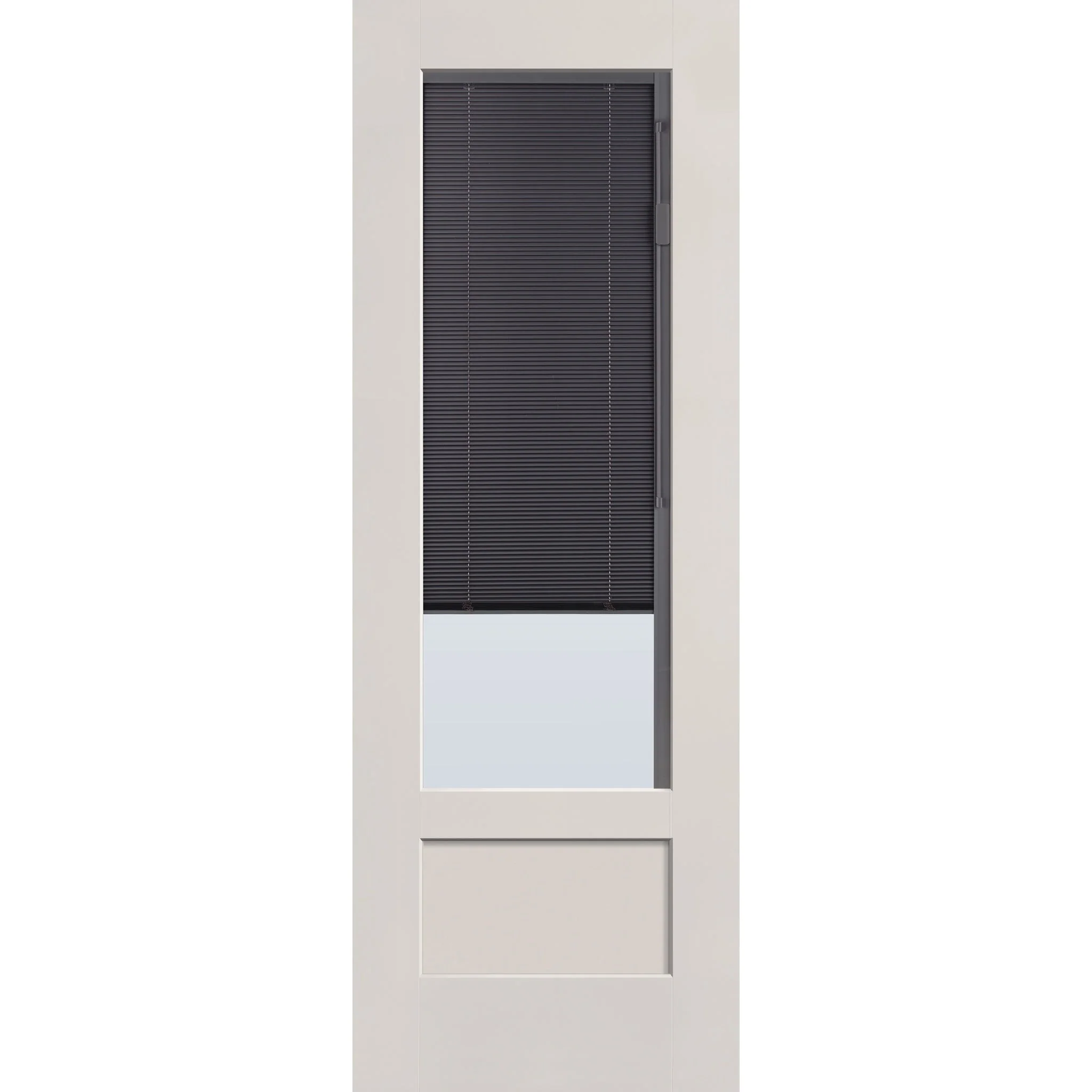 Raise & Lower Blinds Flush Glazed Fiberglass Entry Door - 3/4 Lite Shaker (34" x 96") - Image 4