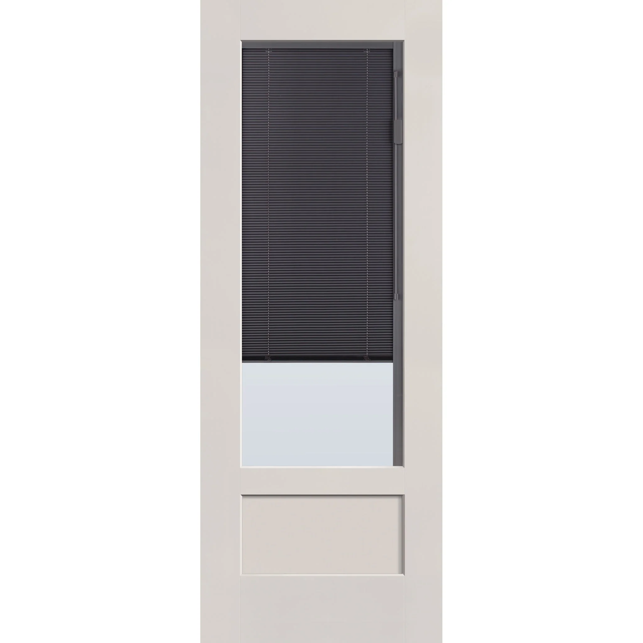 Raise & Lower Blinds Flush Glazed Fiberglass Entry Door - 3/4 Lite Shaker (36" x 96") - Image 3