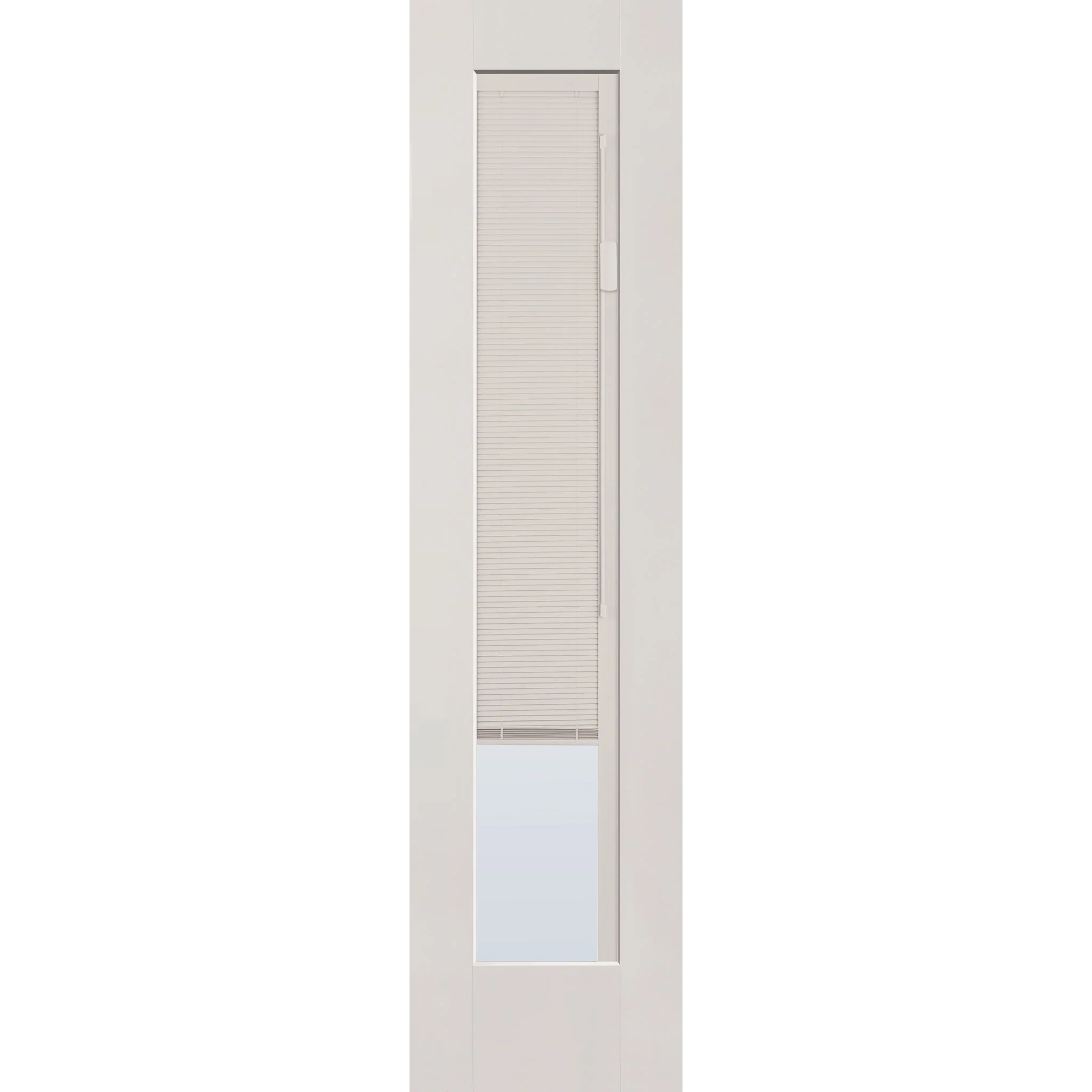 Raise & Lower Blinds Flush Glazed Fiberglass Entry Door - Full Lite (24" x 96") - Image 2