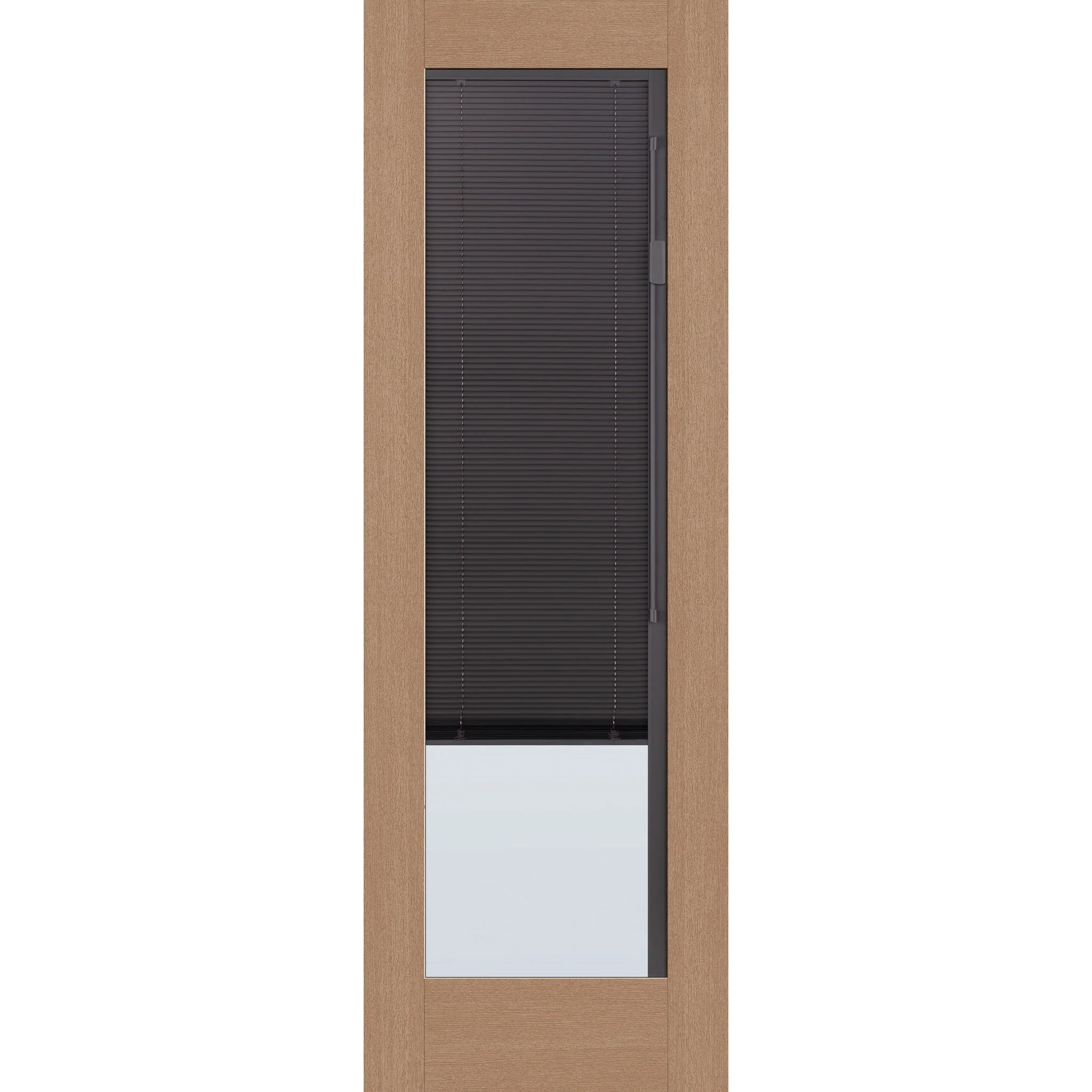 Raise & Lower Blinds Flush Glazed Fiberglass Entry Door - Full Lite (32" x 96") - Image 2