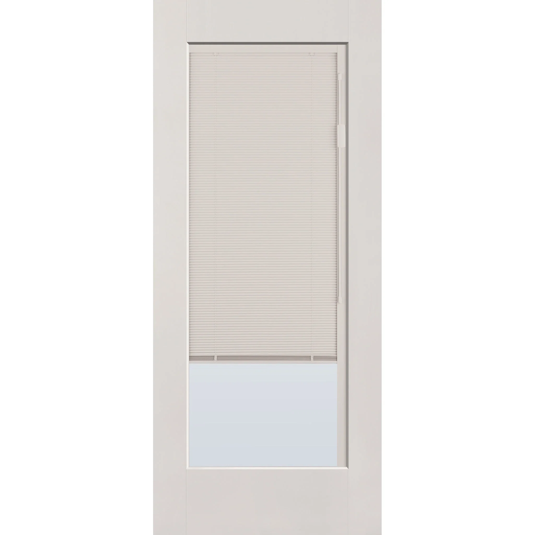 Raise & Lower Blinds Flush Glazed Fiberglass Entry Door - Full Lite (34" x 80") - Image 5