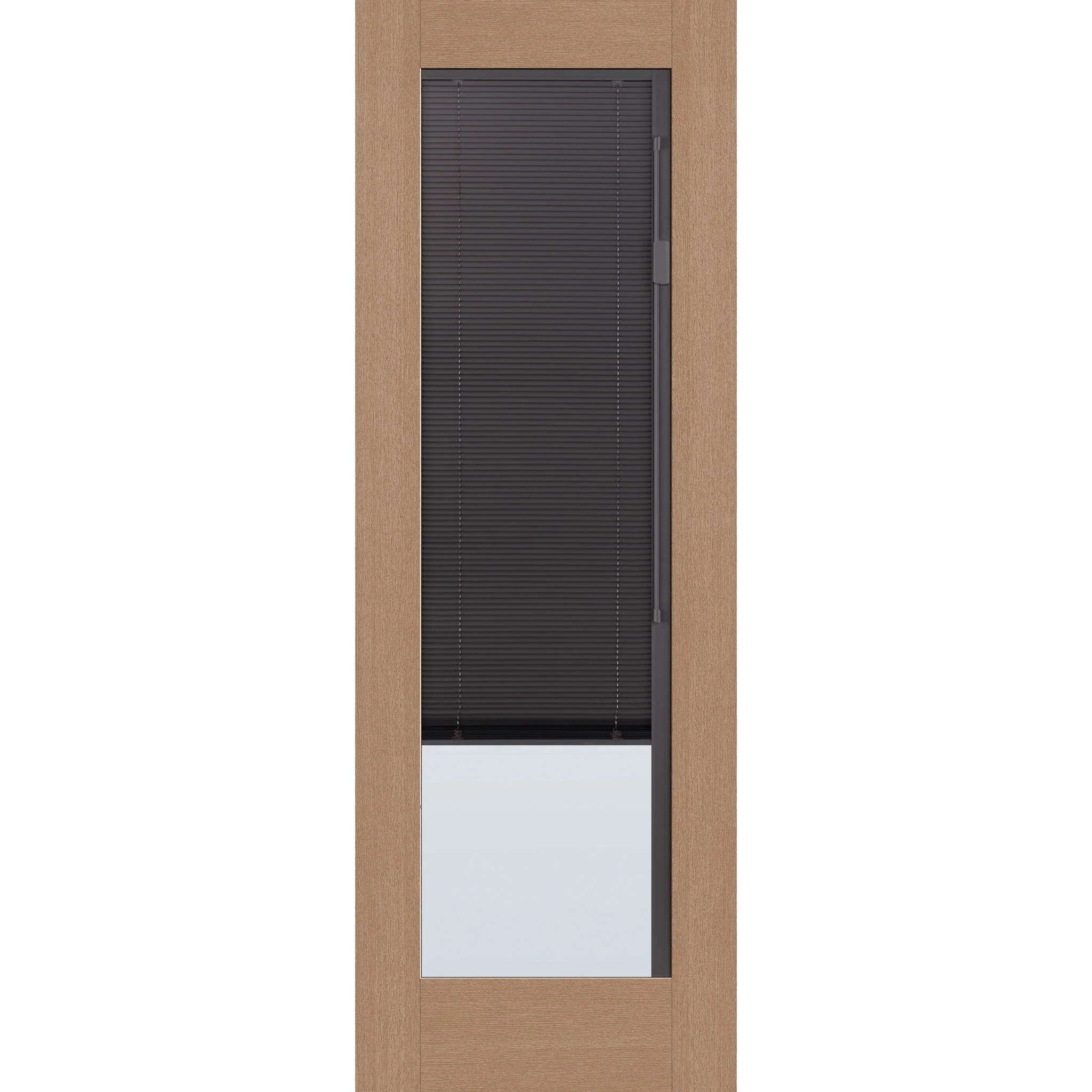 Raise & Lower Blinds Flush Glazed Fiberglass Entry Door - Full Lite (34" x 96") - Image 2