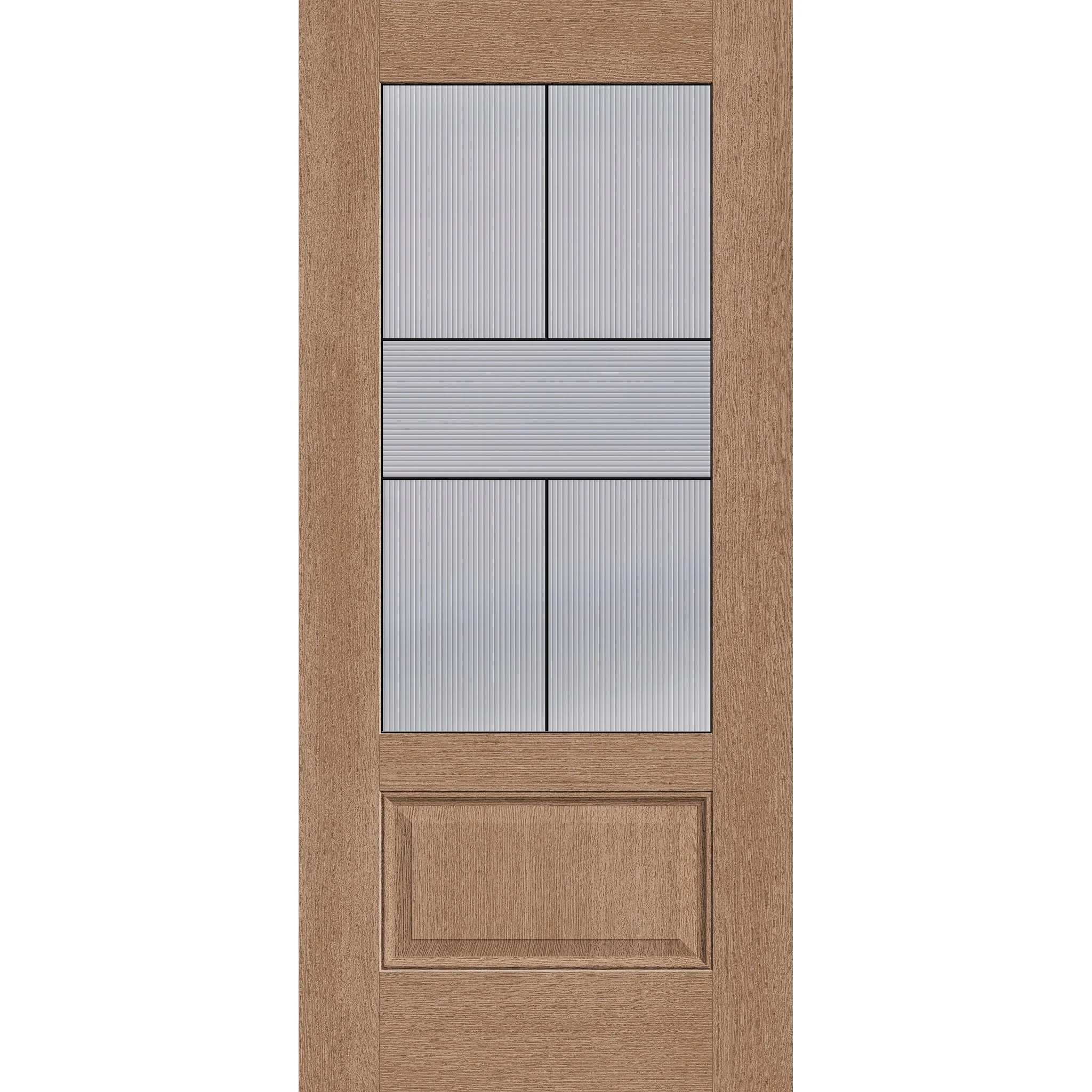 Rill Flush Glazed Fiberglass Entry Door - 3/4 Lite (36" x 80")
