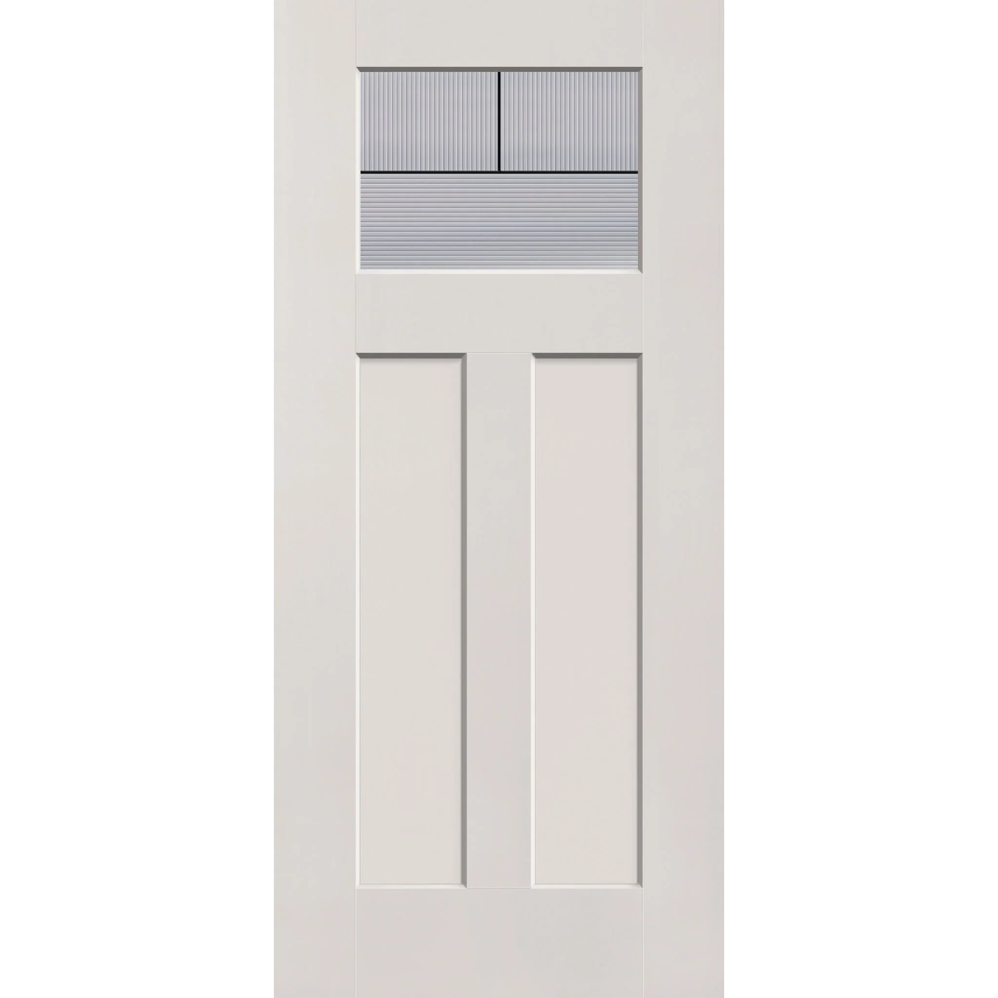 Rill Flush Glazed Fiberglass Entry Door - Craftsman 2 Panel (36" x 80") - Image 2