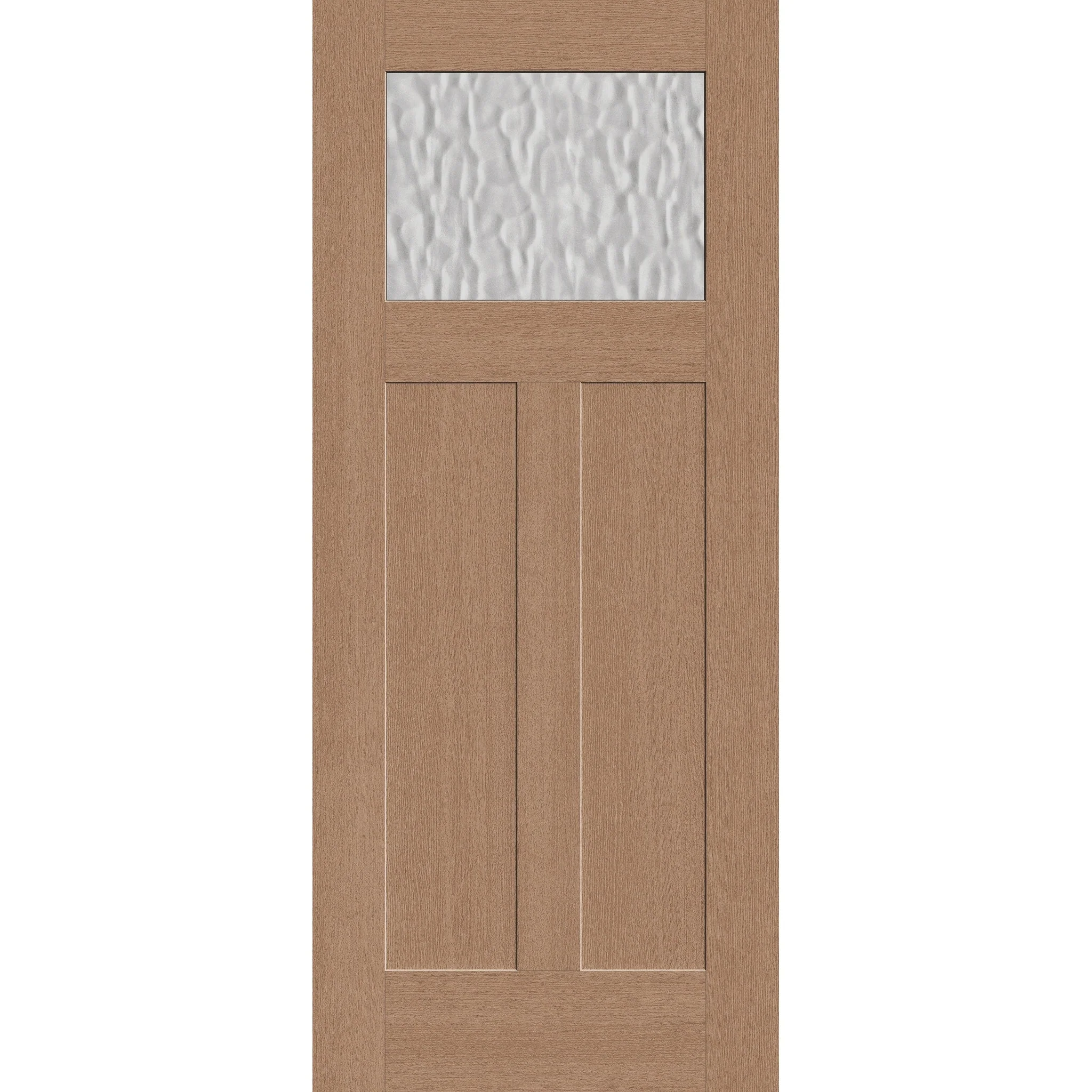 Vapor Flush Glazed Fiberglass Entry Door - Craftsman 2 Panel (34" x 80")