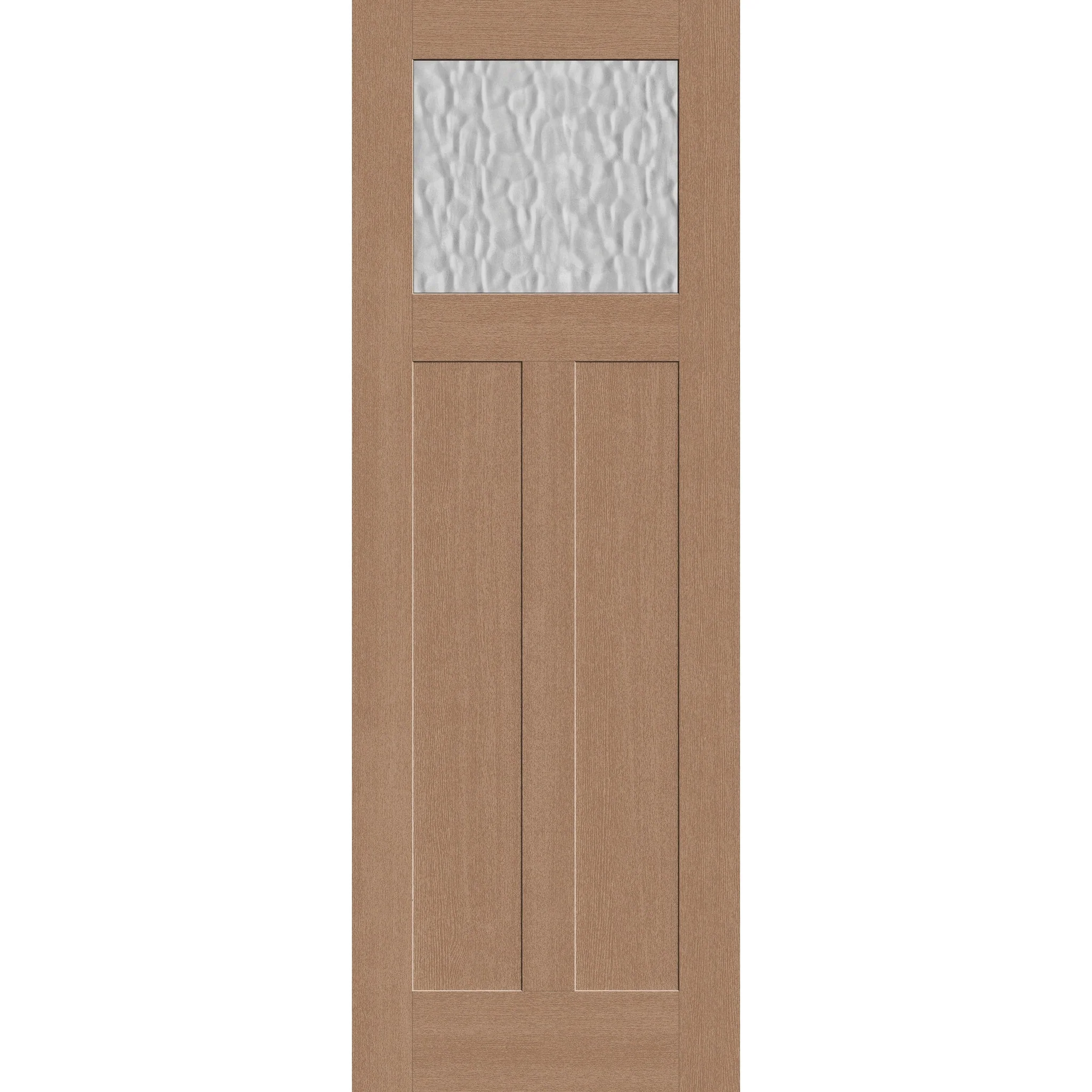 Vapor Flush Glazed Fiberglass Entry Door - Craftsman 2 Panel (34" x 96")