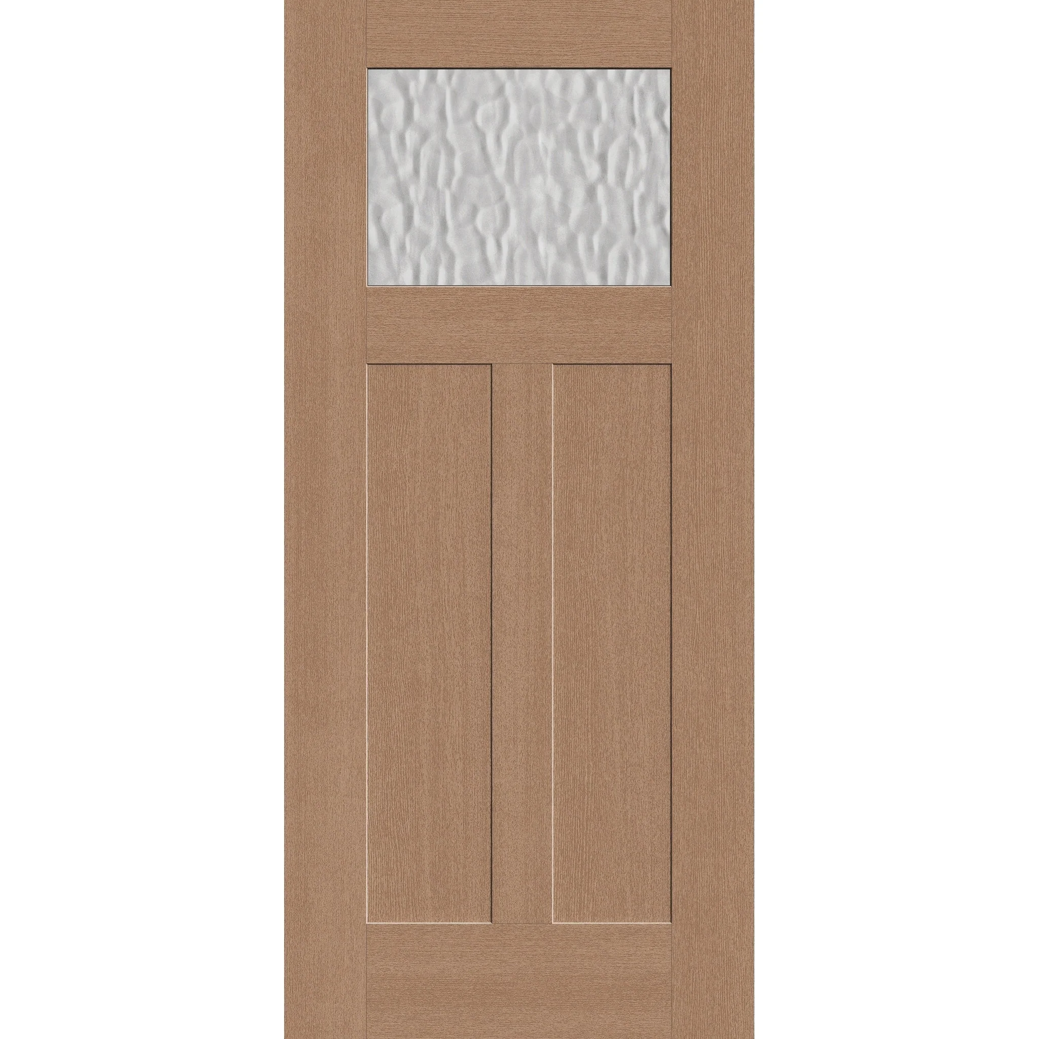 Vapor Flush Glazed Fiberglass Entry Door - Craftsman 2 Panel (36" x 80")