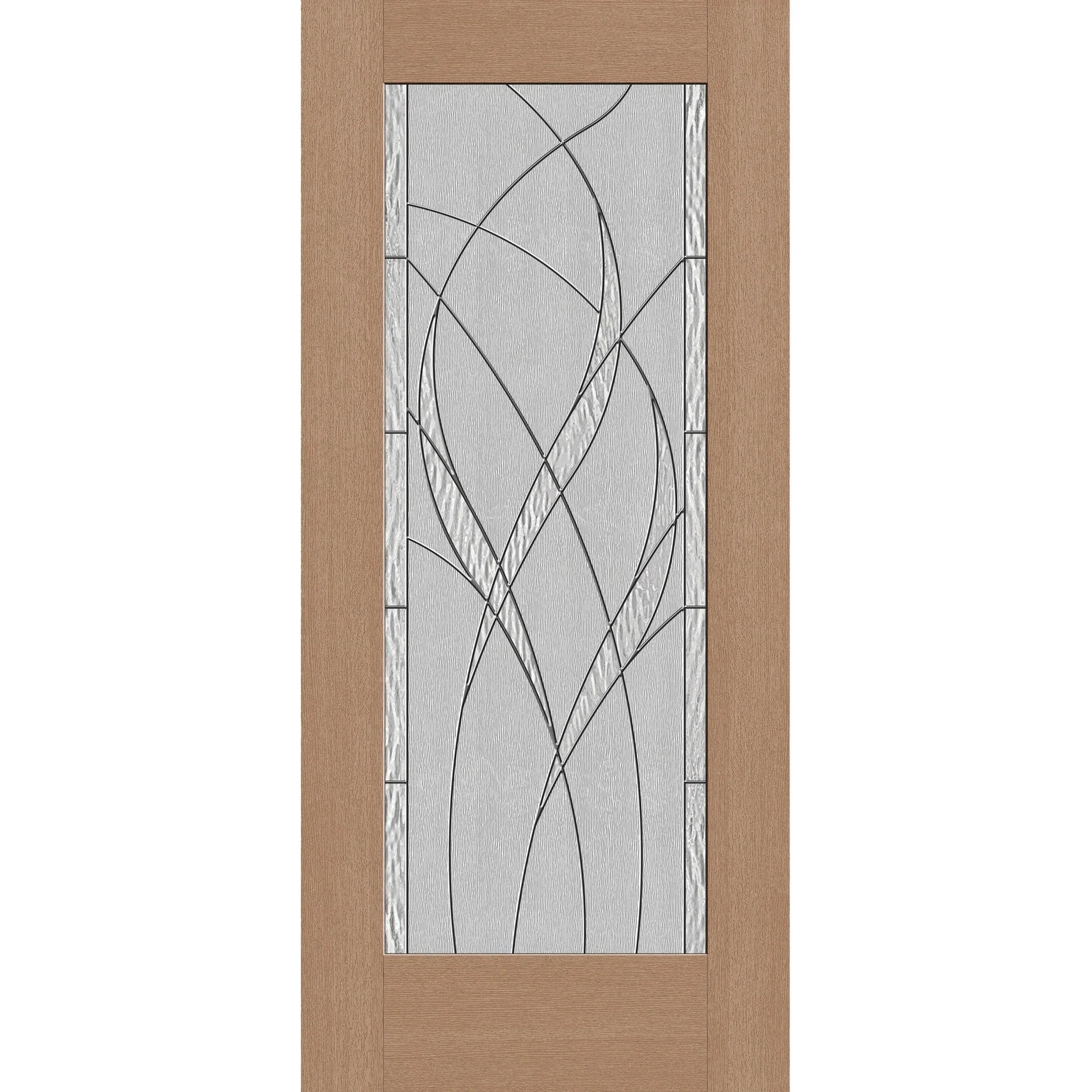 Waterside Flush Glazed Fiberglass Entry Door - Full Lite (36" x 80")
