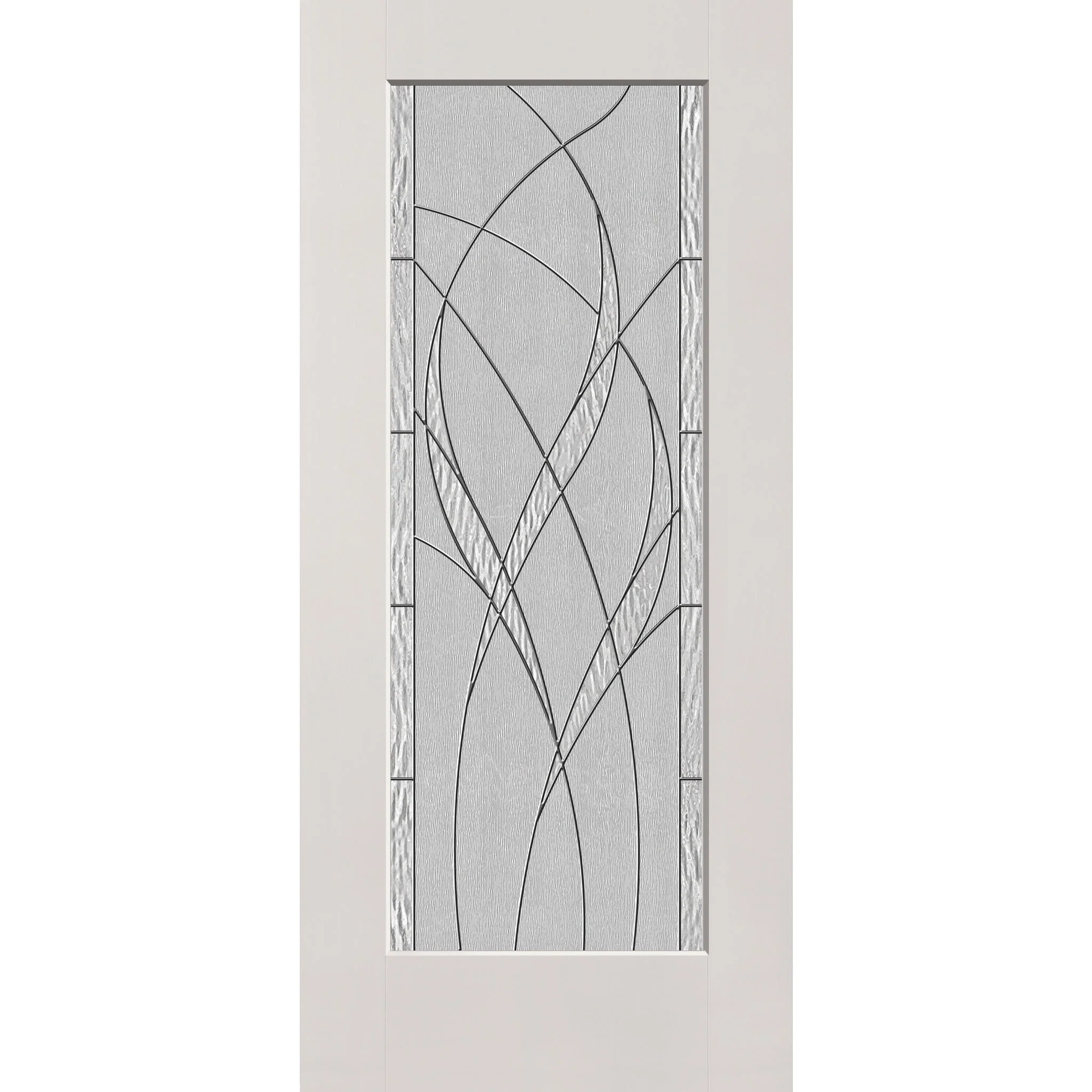 Waterside Flush Glazed Hurricane-Rated Fiberglass Entry Door - Full Lite (36" x 80") - Image 2