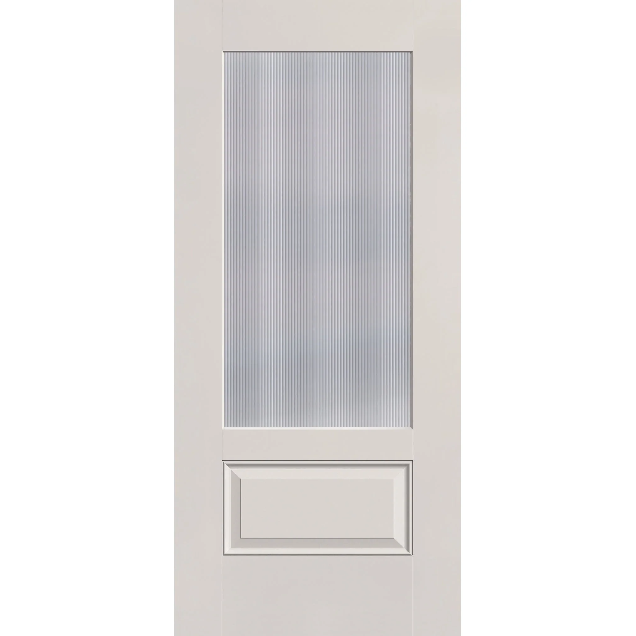 Wide Reed Flush Glazed Fiberglass Entry Door - 3/4 Lite (36" x 80") - Image 2