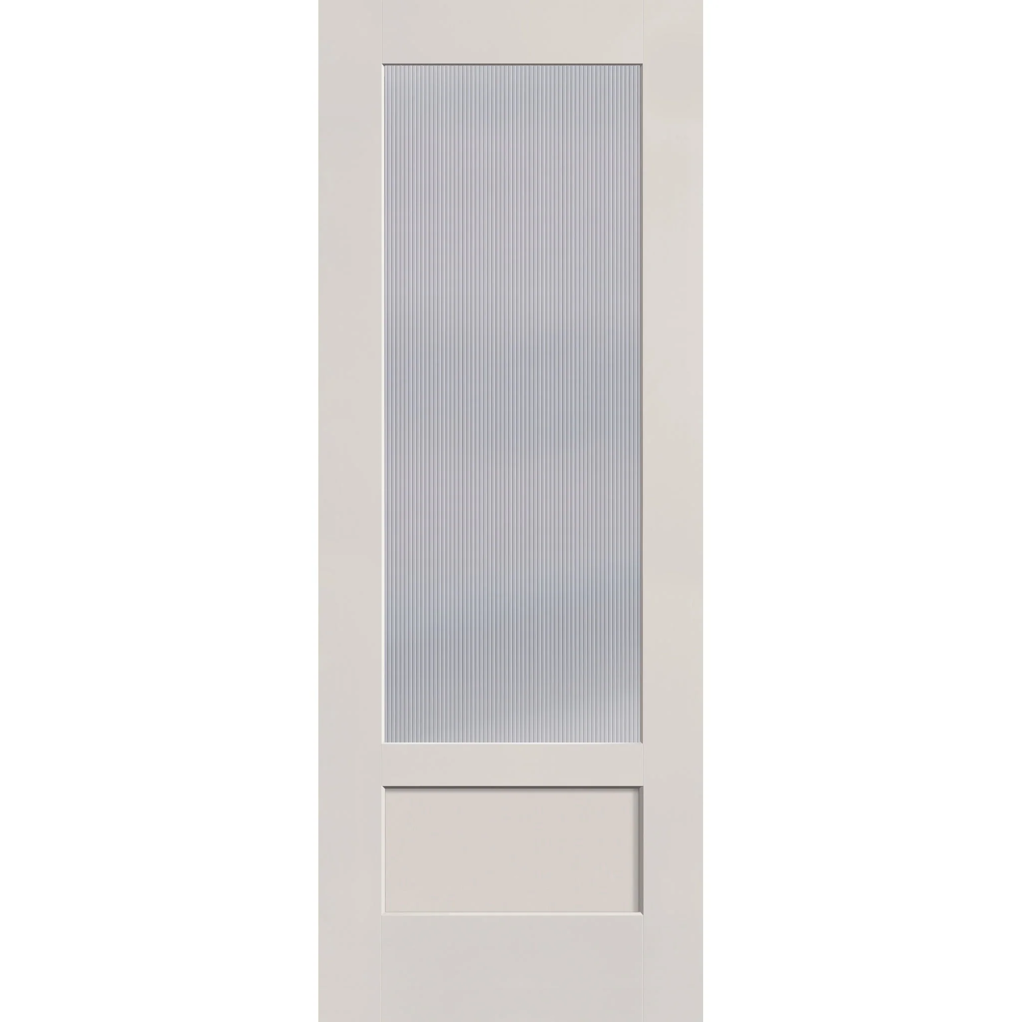 Wide Reed Flush Glazed Fiberglass Entry Door - 3/4 Lite Shaker (36" x 96")
