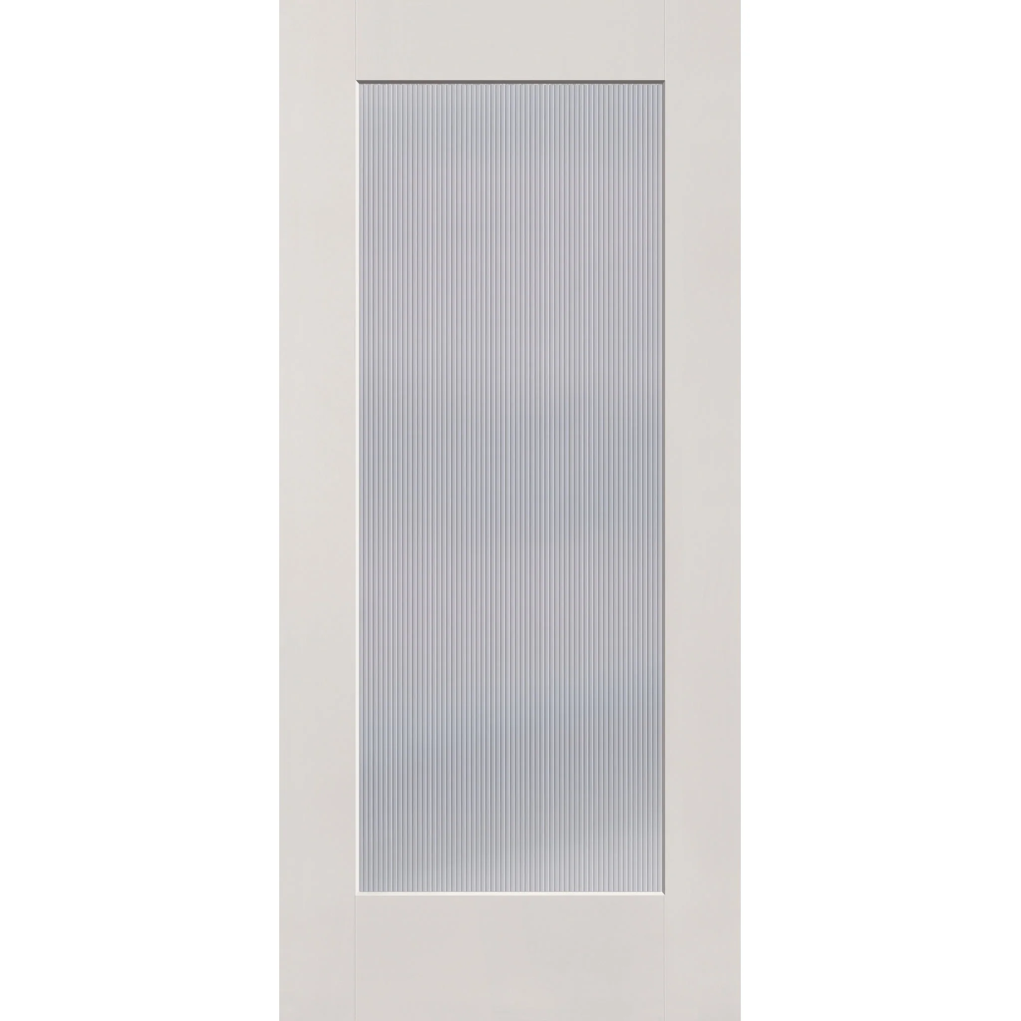 Wide Reed Flush Glazed Fiberglass Entry Door - Full Lite (36" x 80")