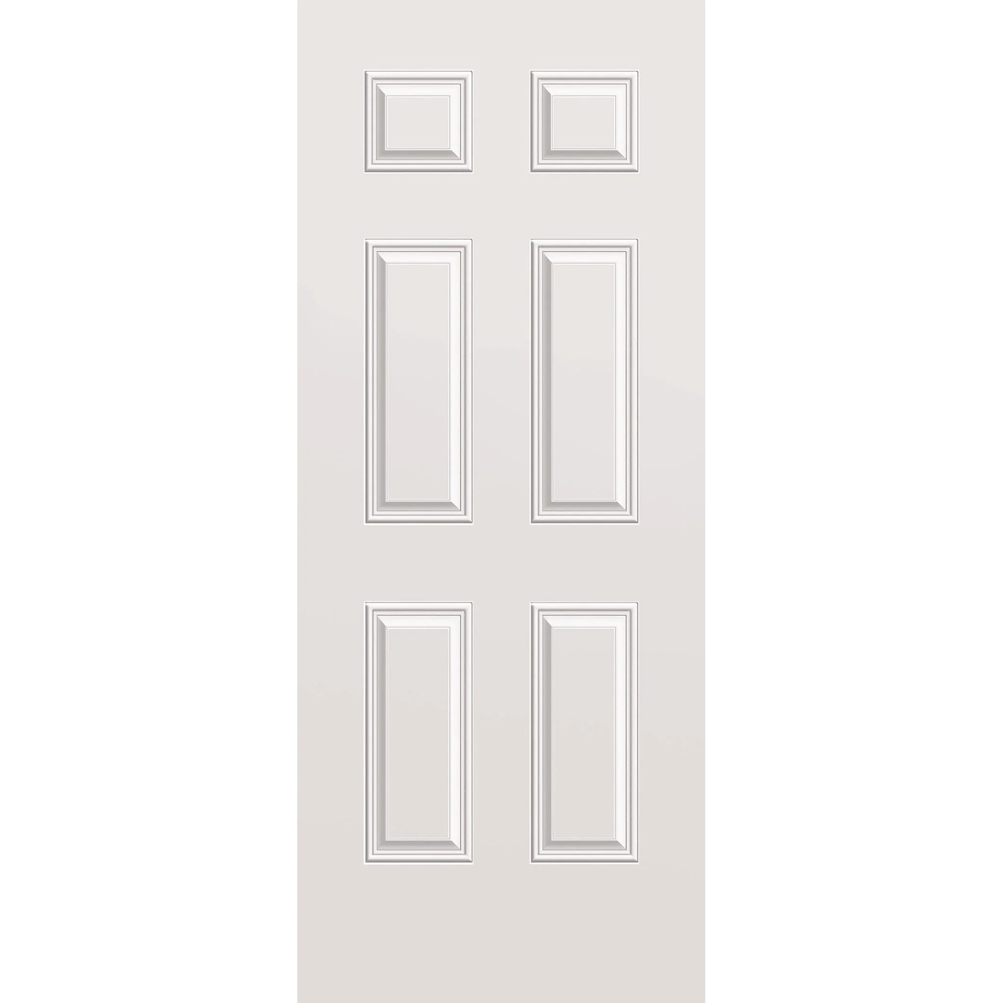Wood Edge Steel Entry Door - 6 Panel (34" x 84")